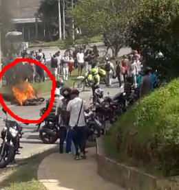 Moto Incinerada