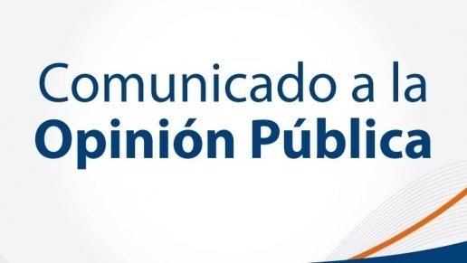 Comunicado a la opinion publica